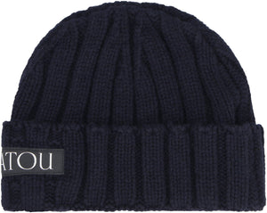 Cable knit beanie-1